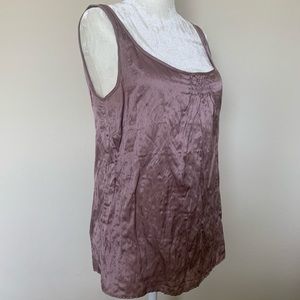 J.Crew Metallic Shell Tank - Purple Mauve